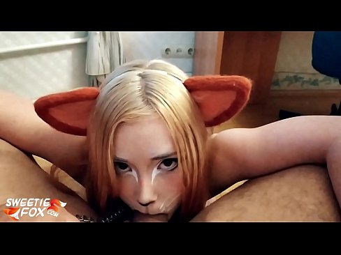 ❤️ Kitsune s'empassa la polla i es corre a la boca ❤️ Súper sexe al ca.sexflashgame.ru ❤